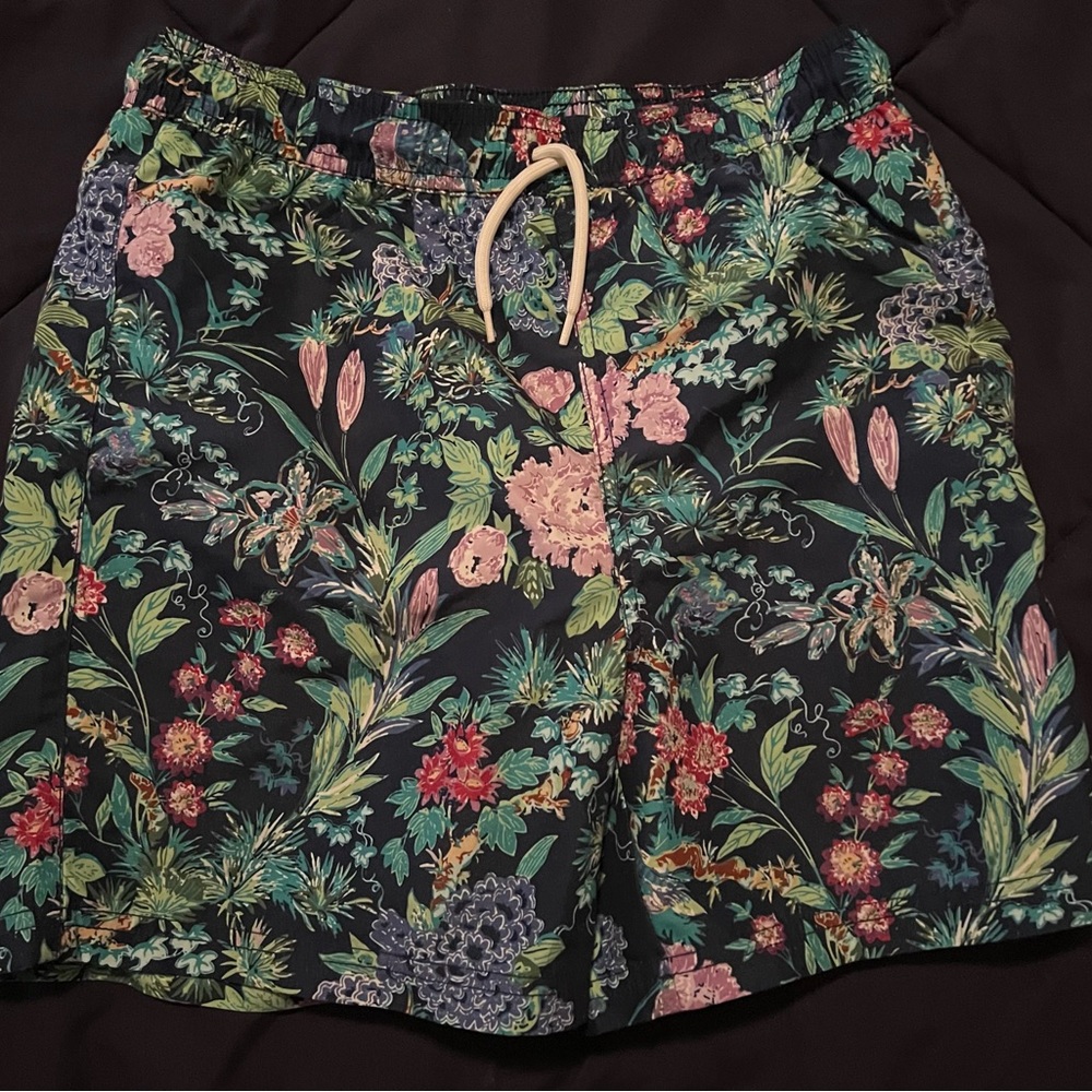 Janie and Jack Floral Swim Trunks